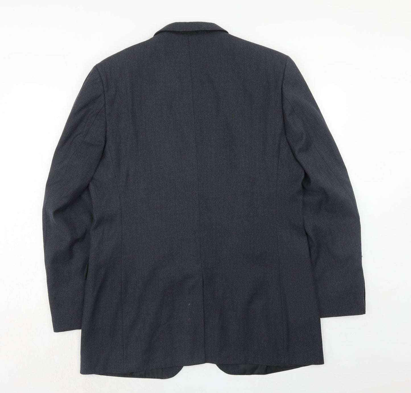 Burton Mens Blue Polyester Jacket Suit Jacket Size 42 Regular