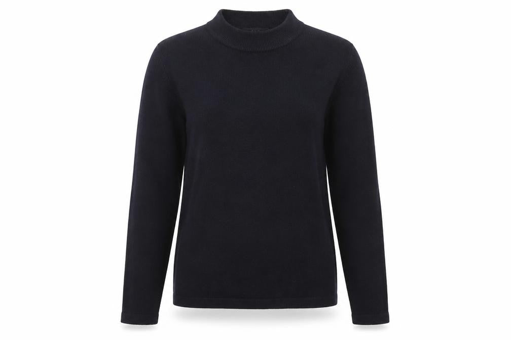 Marks and Spencer Womens Blue Round Neck Acrylic Pullover Jumper Size 10