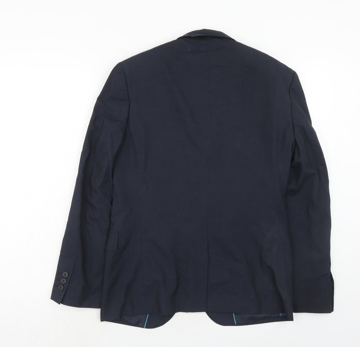Marks and Spencer Mens Blue Polyester Jacket Suit Jacket Size 36 Regular