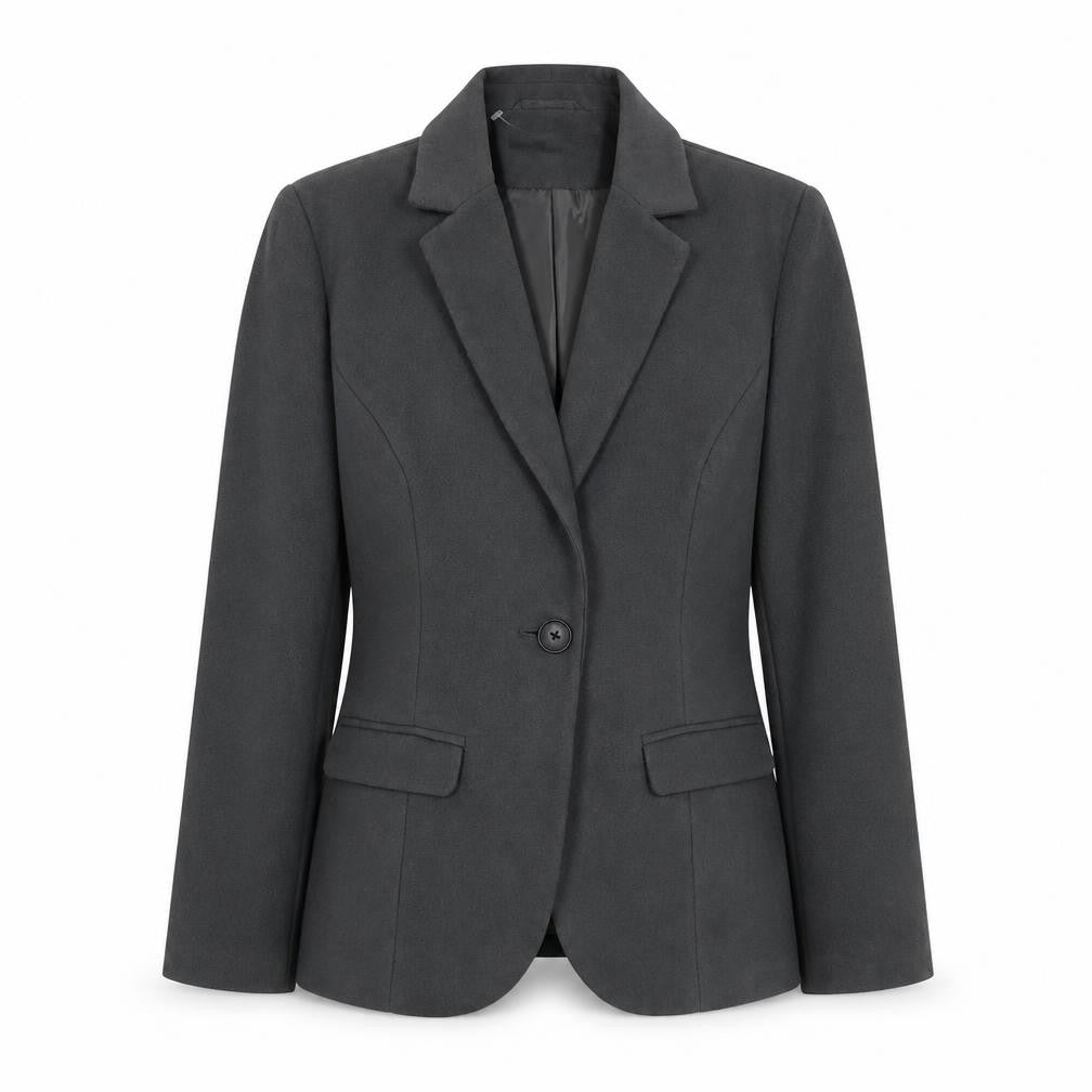 Capsule Womens Grey Polyester Jacket Blazer Size 14