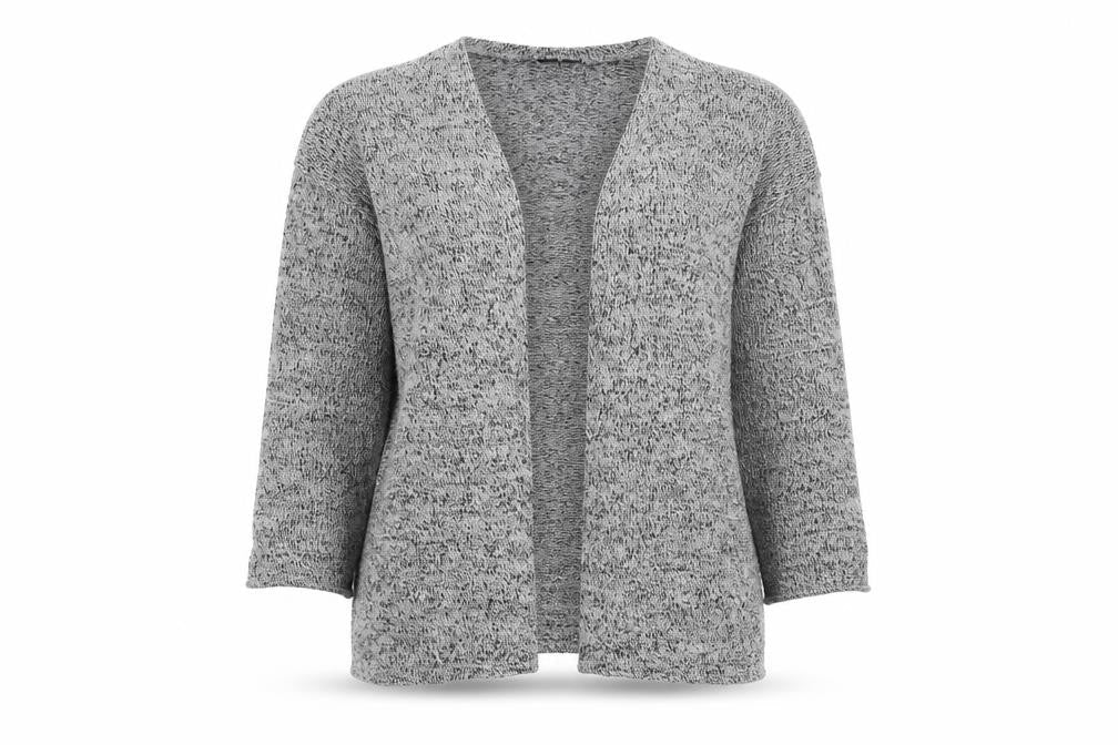 H&M Womens Grey V-Neck Viscose Cardigan Jumper Size XS