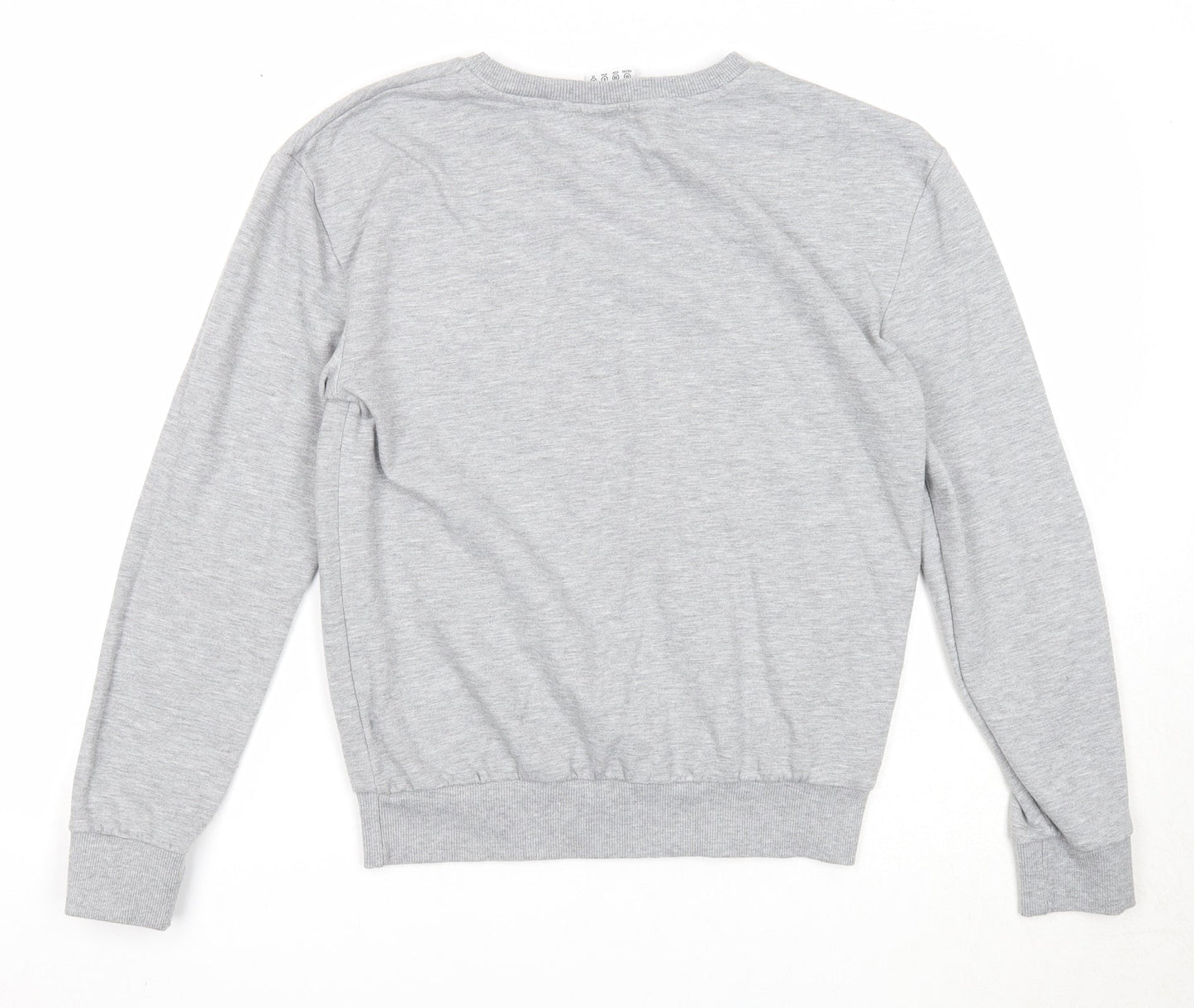Disney Womens Grey Polyester Pullover Sweatshirt Size 10 Pullover - Minnie & Mickey Mouse