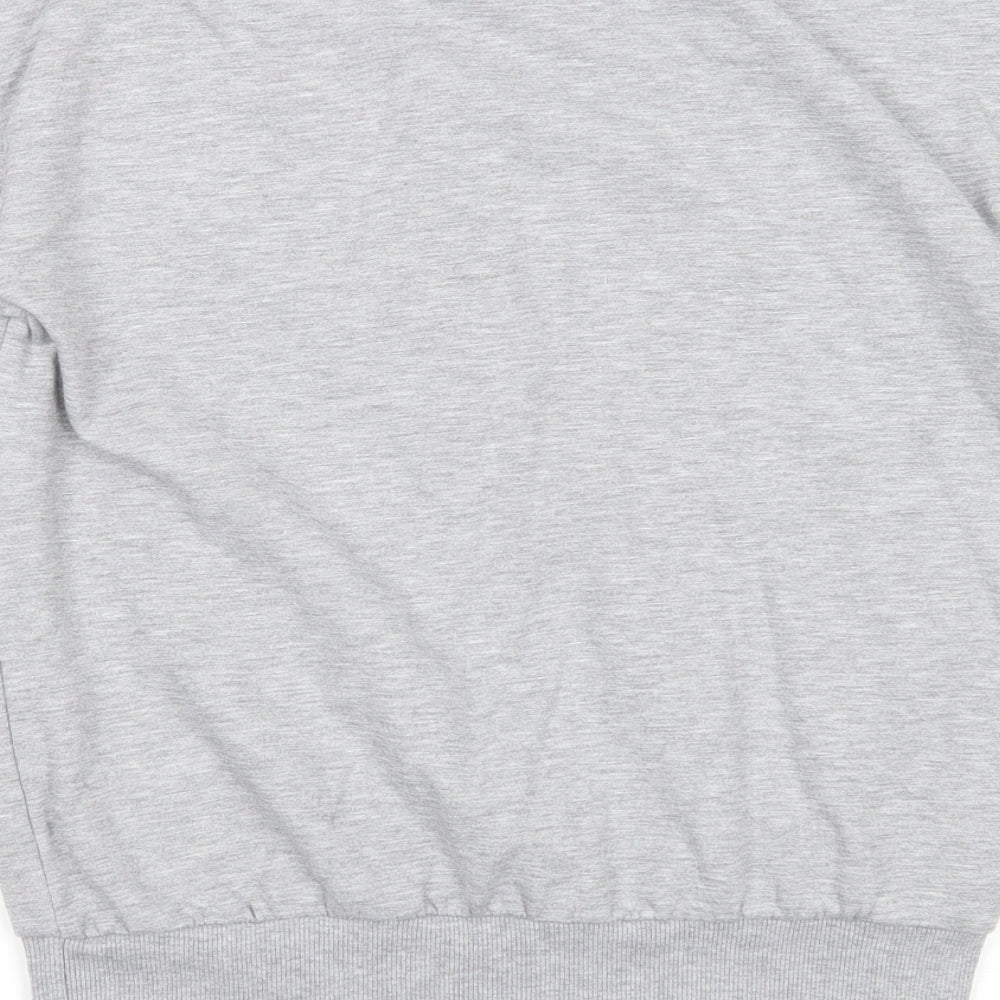 Disney Womens Grey Polyester Pullover Sweatshirt Size 10 Pullover - Minnie & Mickey Mouse