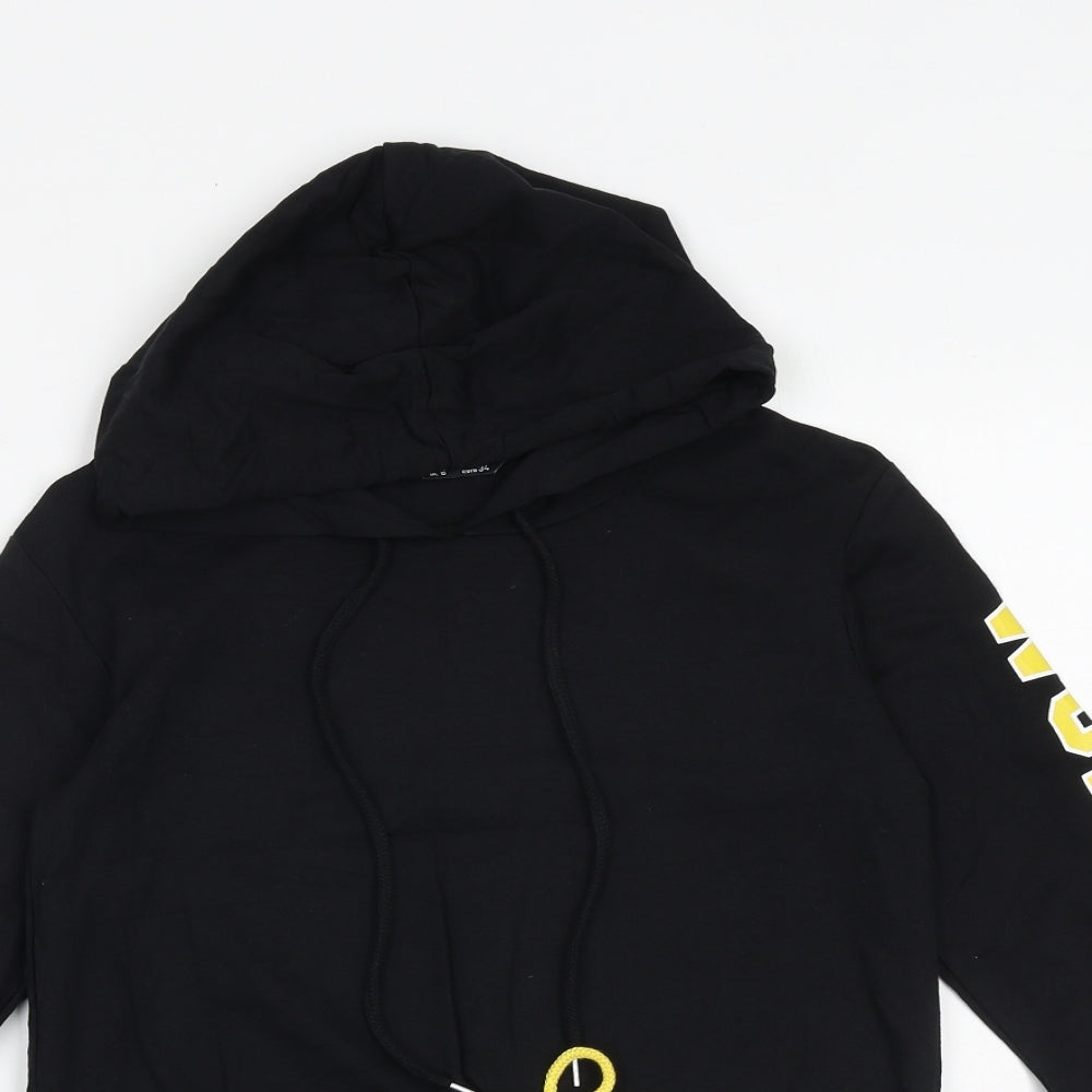 Select Womens Black Cotton Pullover Hoodie Size 6 Pullover - Work It Out