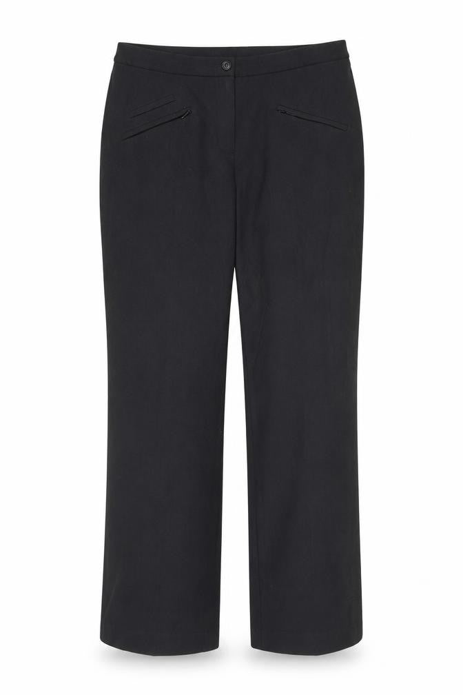 Marks and Spencer Womens Grey Viscose Trousers Size 10 Regular Zip
