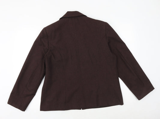 EWM Womens Brown Jacket Size 16 Zip