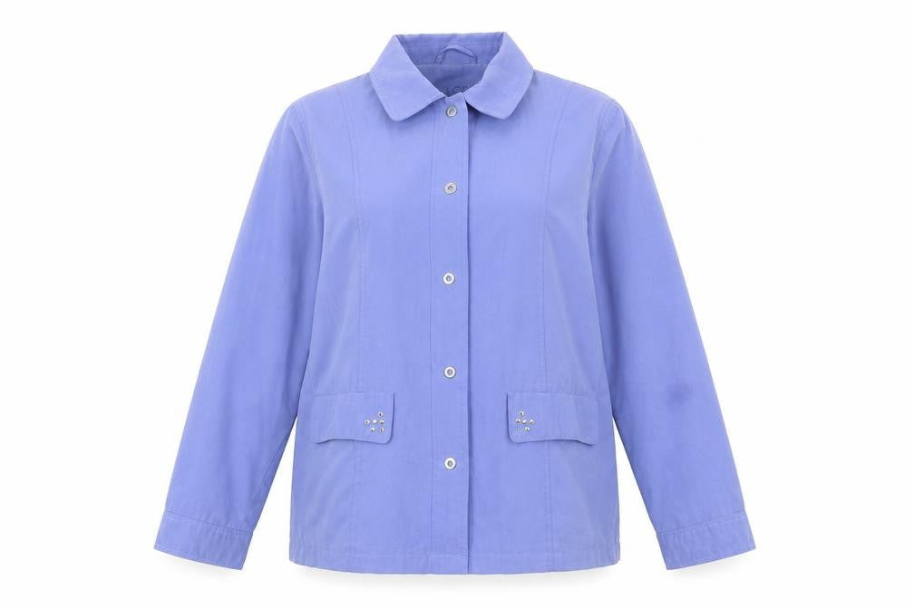 Klassic Womens Blue Jacket Size 14 Button