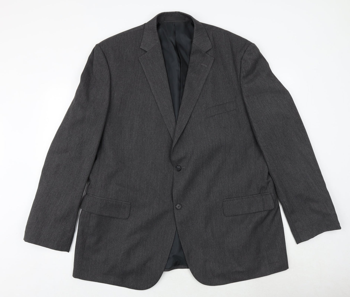 Marks and Spencer Mens Grey Polyester Jacket Suit Jacket Size 46 Regular