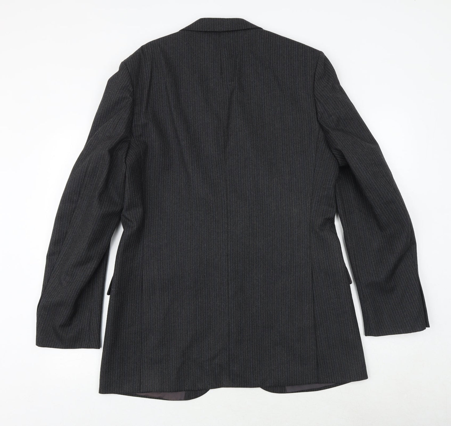 St Michael Mens Black Polyester Jacket Suit Jacket Size 42 Regular
