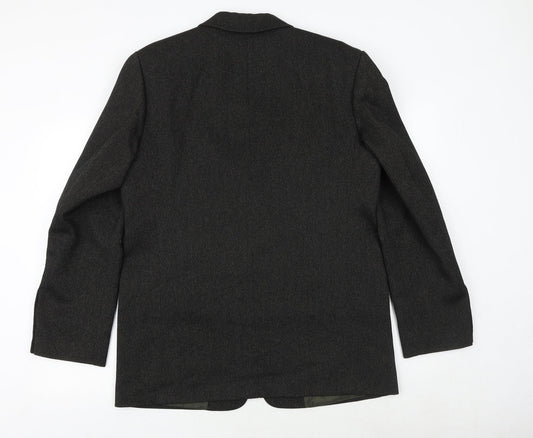 style gizgi Mens Black Polyester Jacket Suit Jacket Size 42 Regular