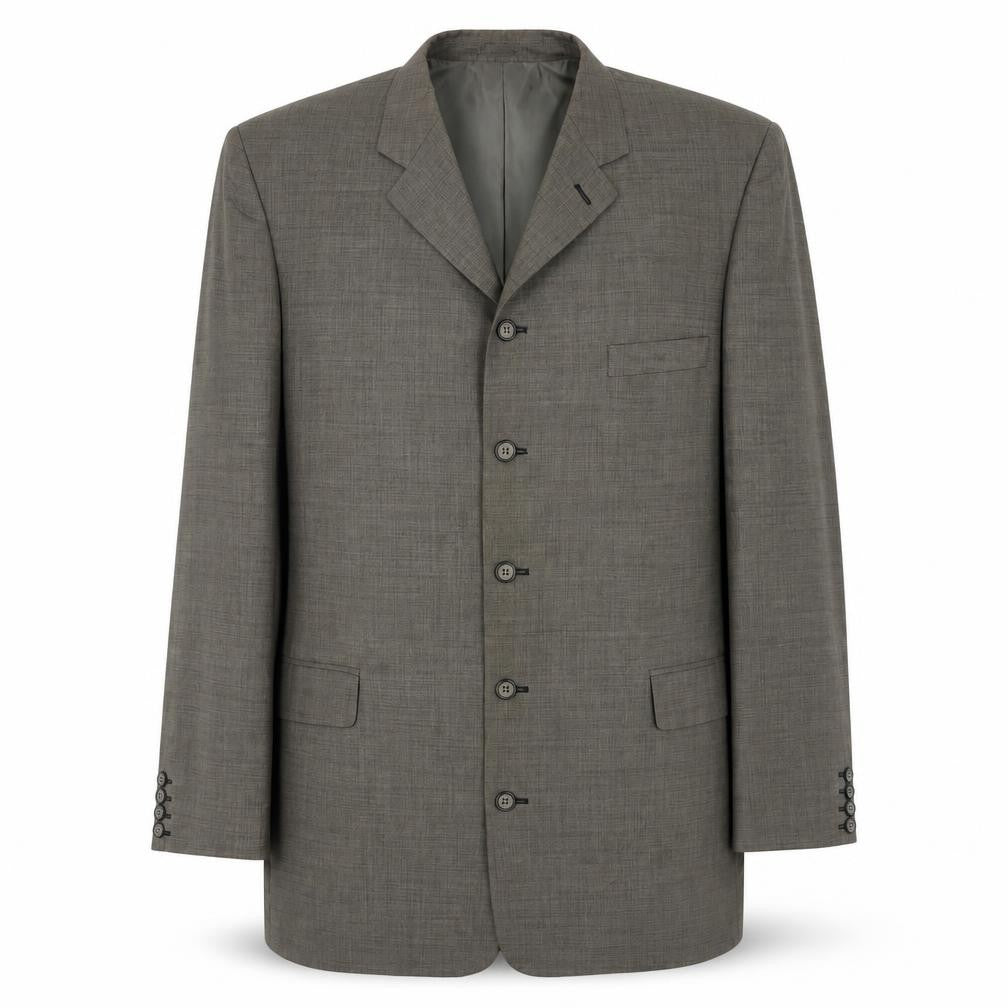 ALBERTO Mens Brown Polyester Jacket Suit Jacket Size 44 Regular