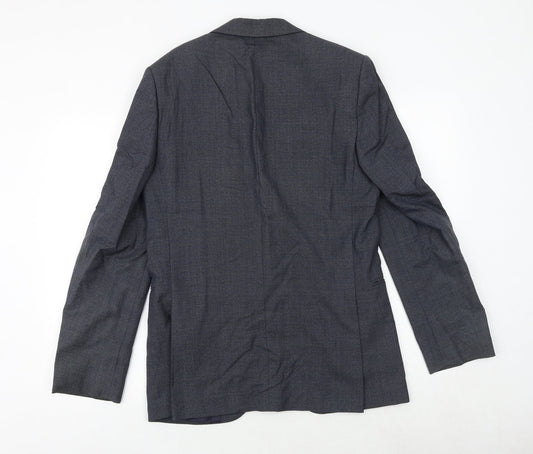 Marks and Spencer Mens Grey Wool Jacket Suit Jacket Size 38 Regular