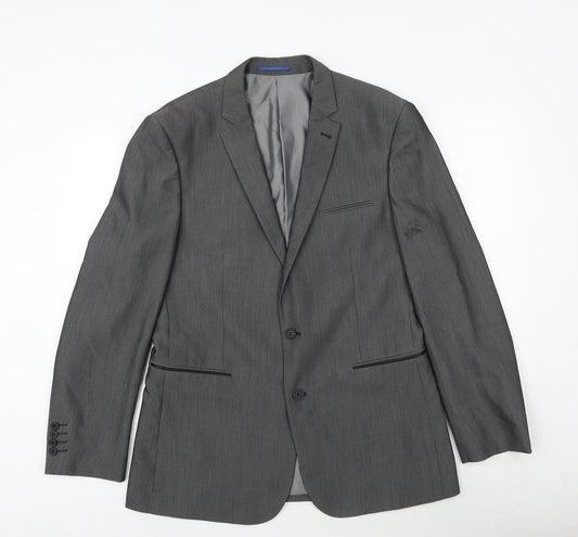Taylor & Wright Mens Grey Polyester Jacket Suit Jacket Size 42 Regular