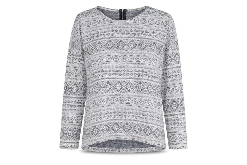 Womens UK Size M Dunnes Stores Grey Cotton Blouse