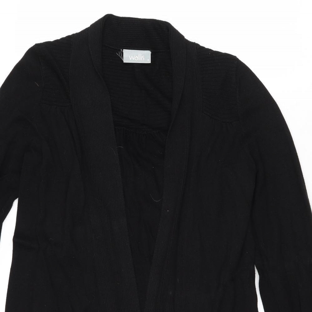 Wallis Womens Black V-Neck Viscose Pullover Jumper Size S