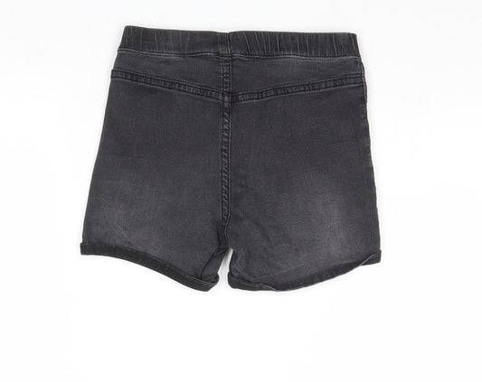 H&M Boys Grey Cotton Bermuda Shorts Size 8-9 Years Regular - Waist 22
