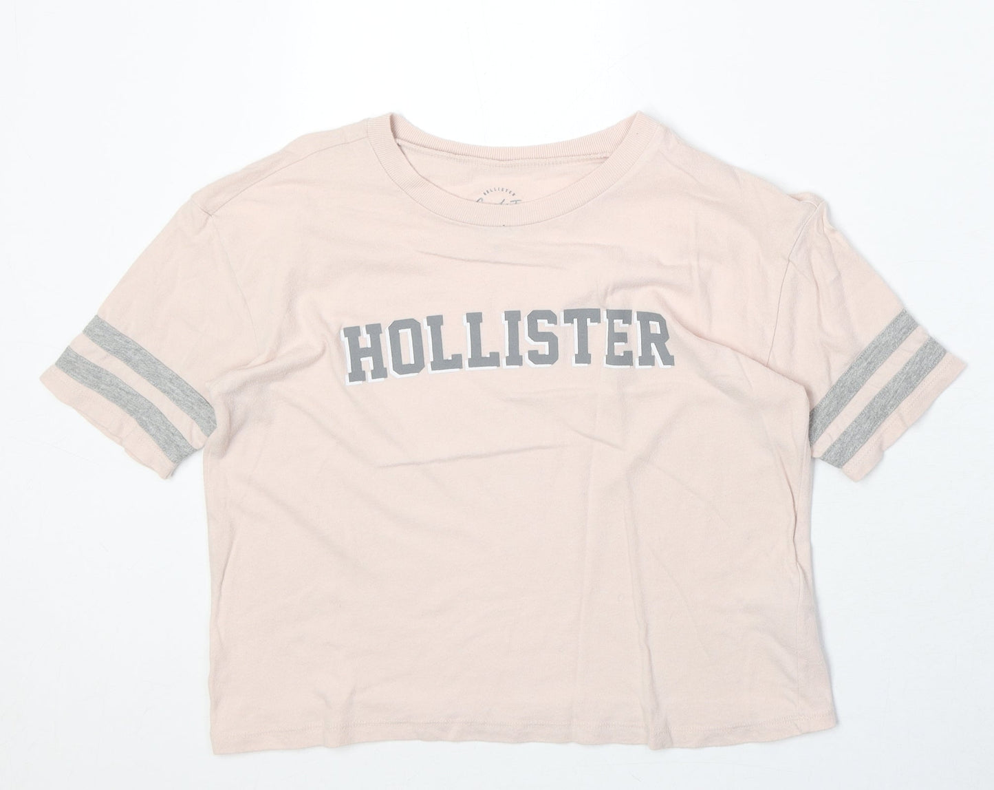 Hollister Womens Pink 100% Cotton Basic T-Shirt Size XS Round Neck