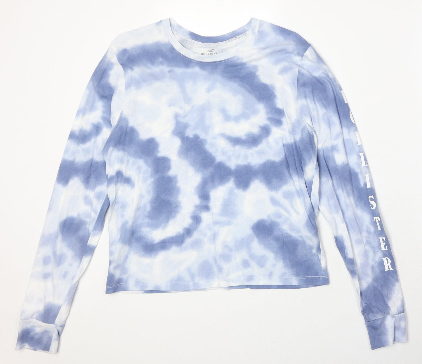 Hollister Womens Blue 100% Cotton Basic T-Shirt Size XS Round Neck