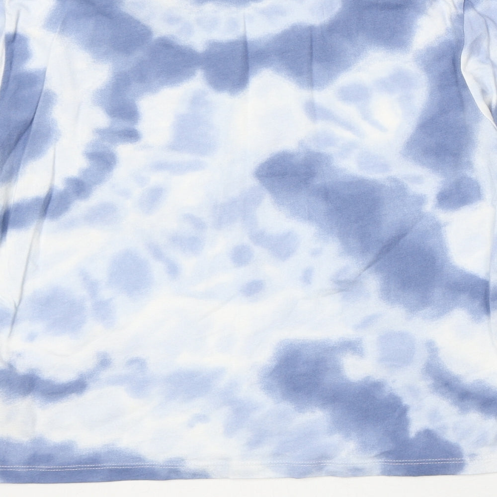 Hollister Womens Blue 100% Cotton Basic T-Shirt Size XS Round Neck