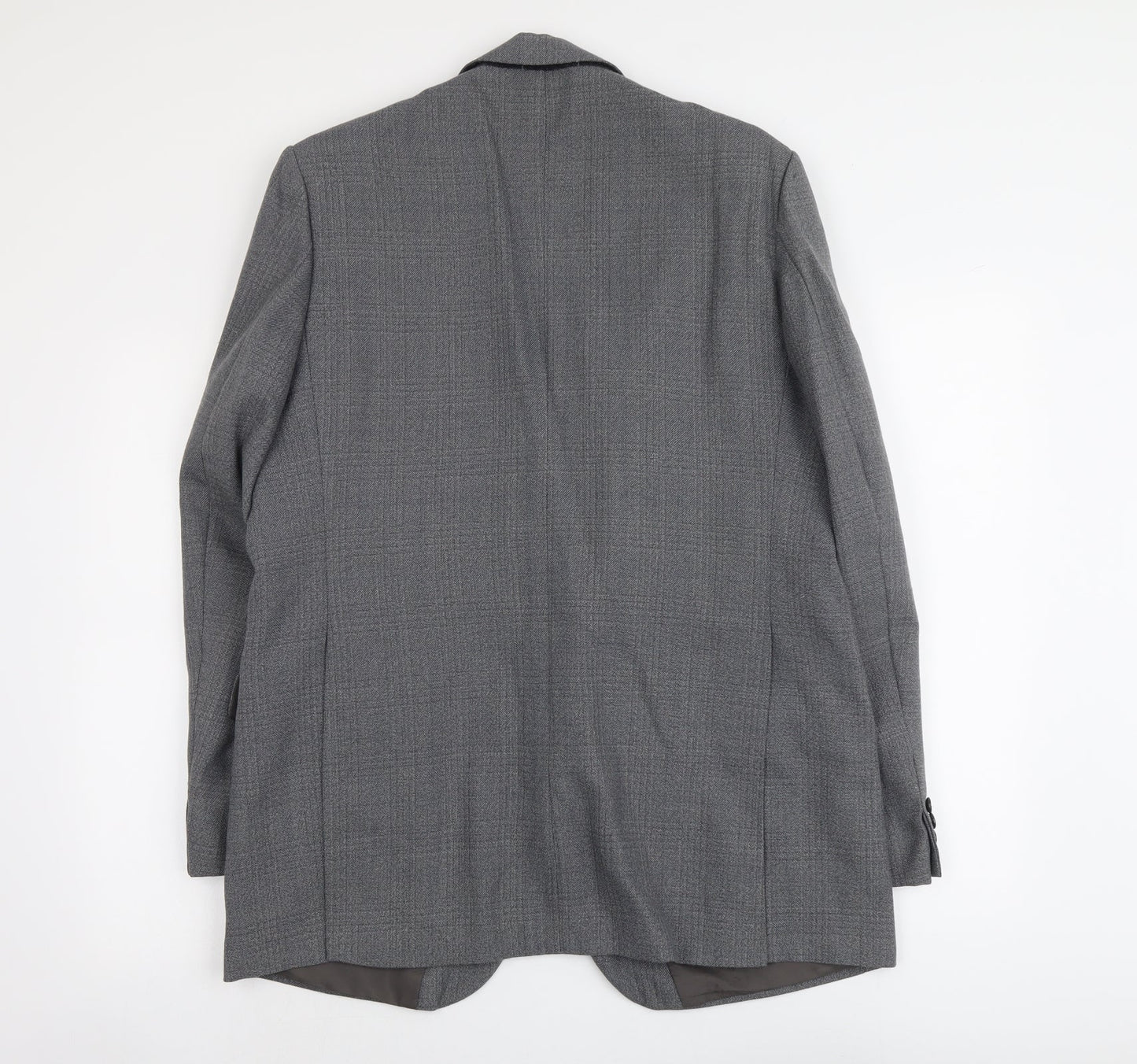 Trevira Mens Grey Polyester Jacket Suit Jacket Size L Regular