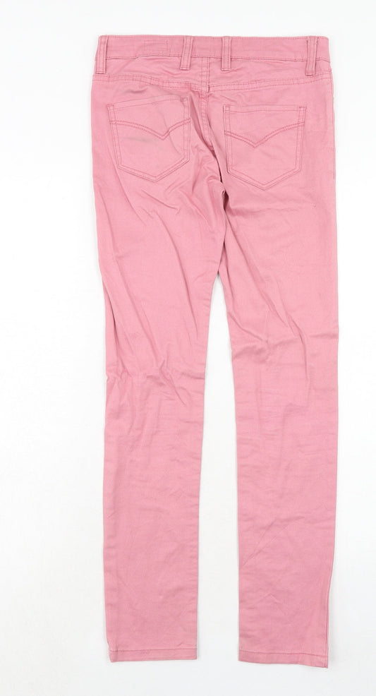 Johnnie B Womens Pink Cotton Straight Jeans Size 26 in Regular Zip