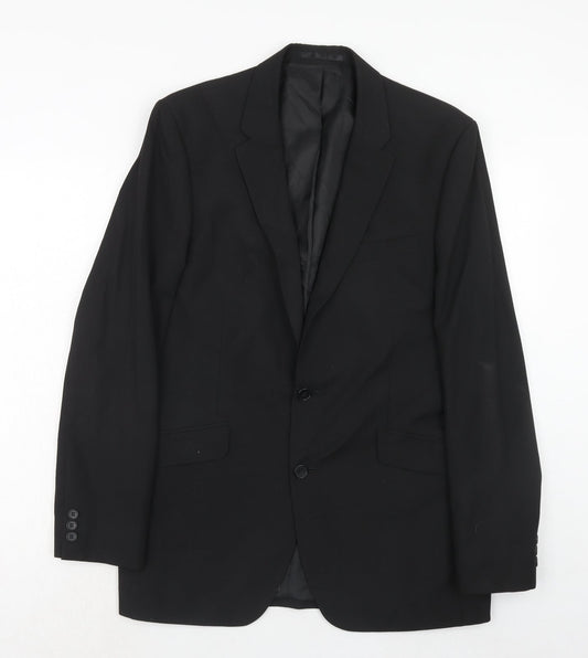 Suit Direct Mens Black Polyester Jacket Suit Jacket Size 40 Regular