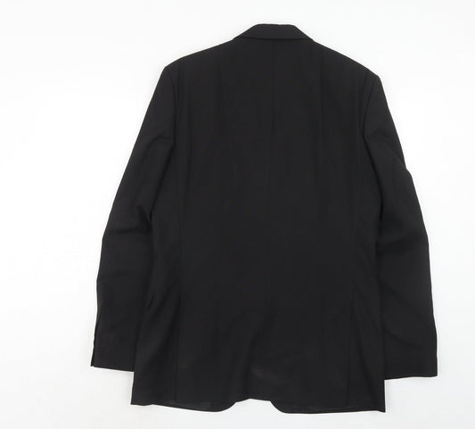 Suit Direct Mens Black Polyester Jacket Suit Jacket Size 40 Regular