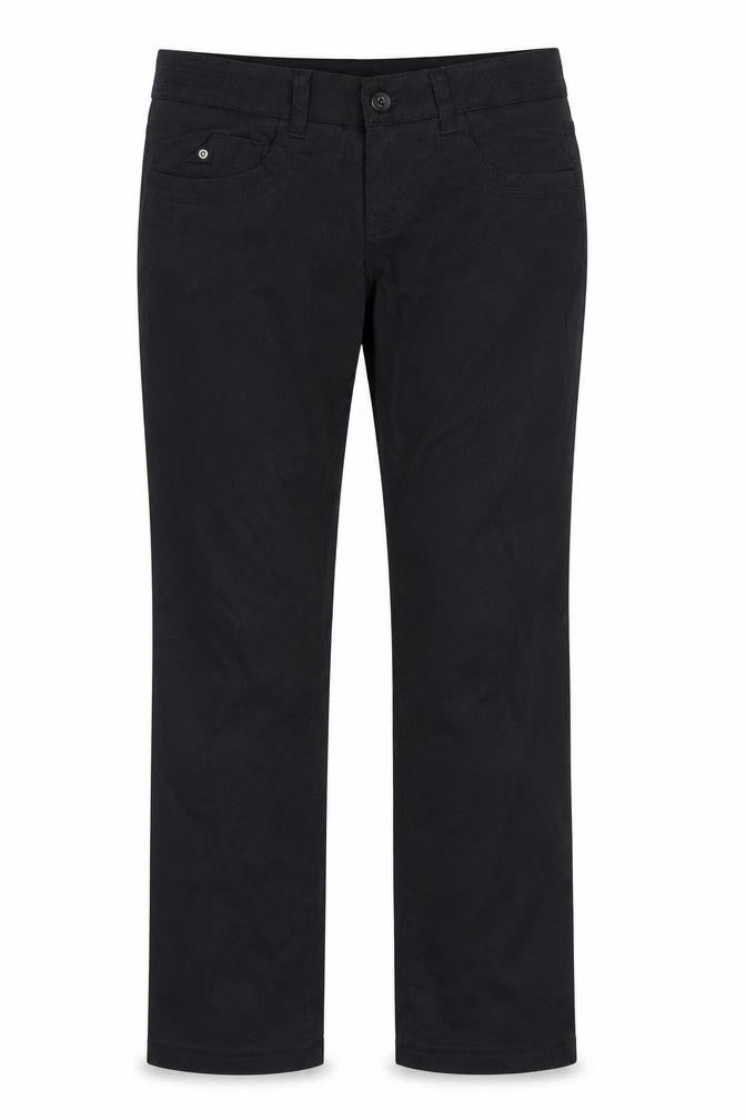 Marefa Womens Black Polyester Trousers Size 28 in Regular Zip