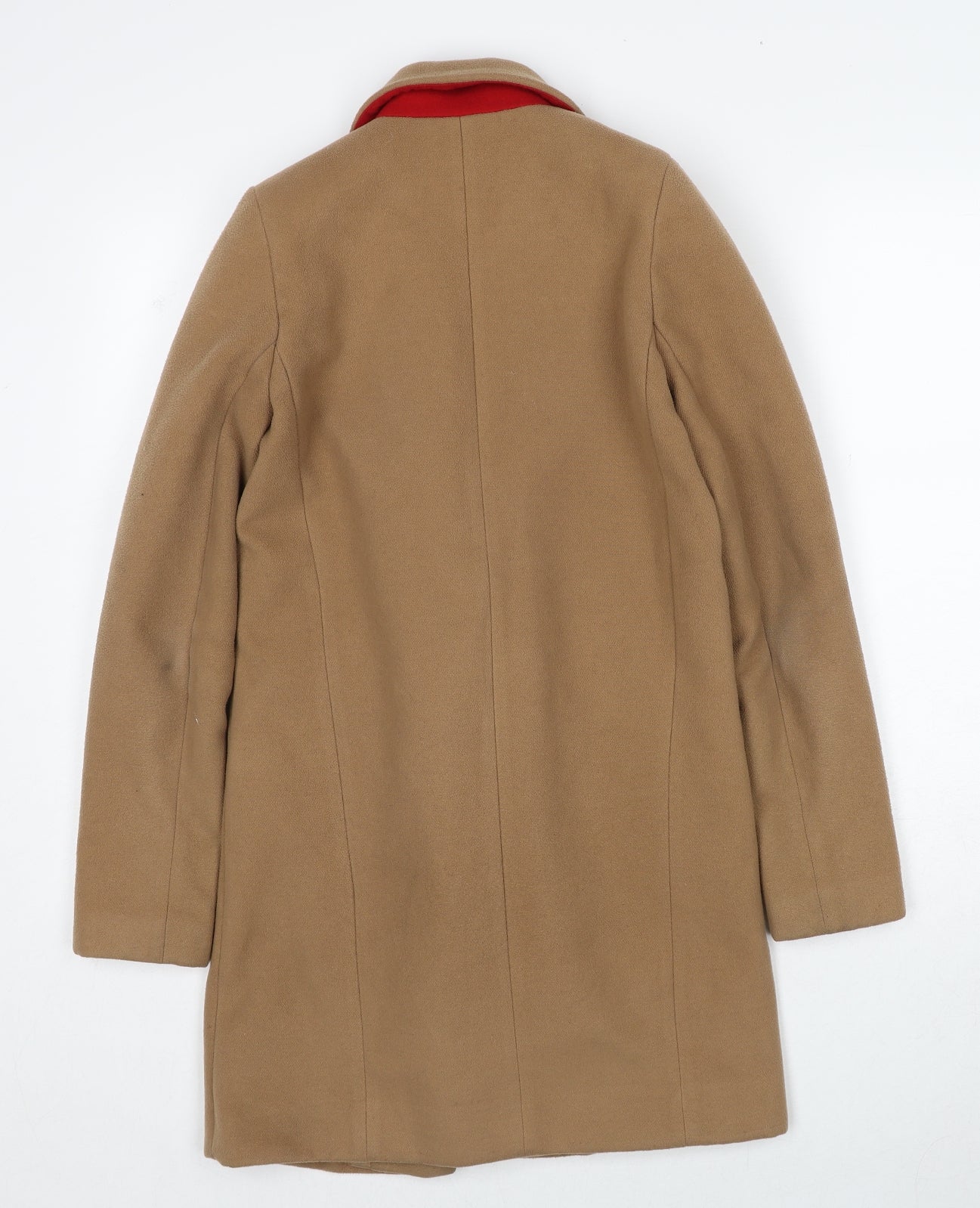 ASOS Womens Brown Overcoat Coat Size 4 Buckle