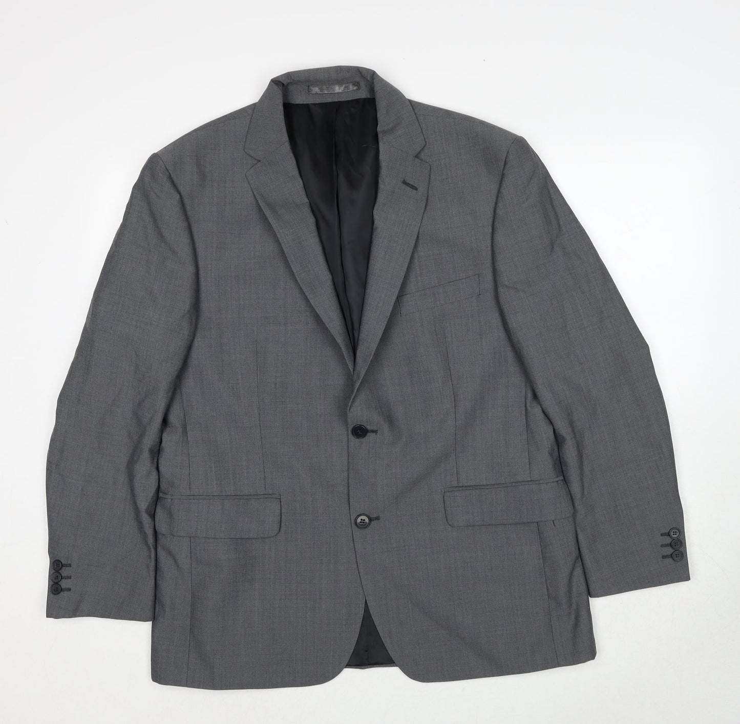 Debenhams Mens Grey Wool Jacket Suit Jacket Size 42 Regular