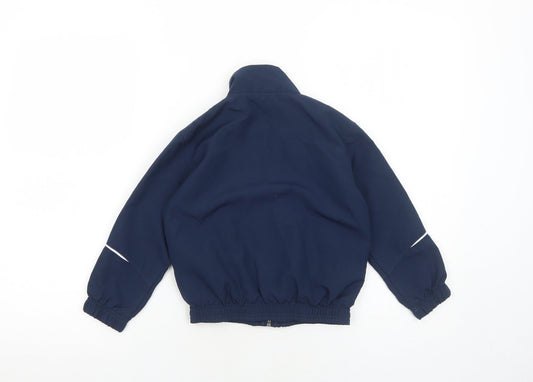Reebok Boys Blue Windbreaker Jacket Size 4 Years Zip