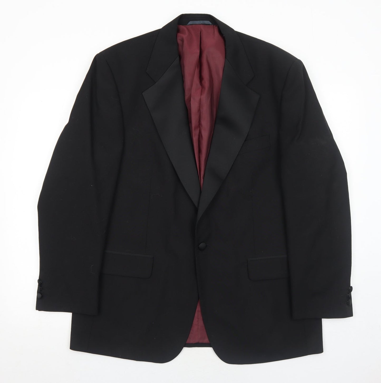 Hawksmoor Mens Black Polyester Jacket Suit Jacket Size 42 Regular