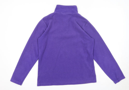 Hi Gear Womens Purple Polyester Pullover Sweatshirt Size 12 Zip