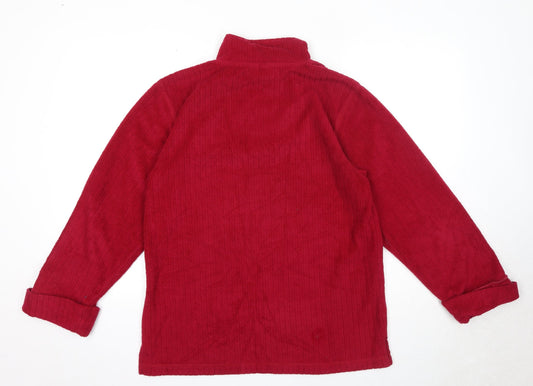 Fornari Womens Pink Polyester Pullover Sweatshirt Size M Zip
