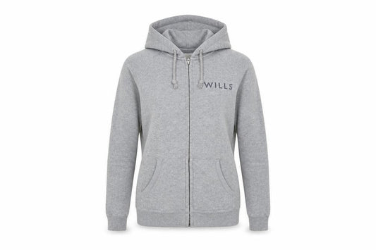 Womens UK 6 Regular Jack Wills Grey Full Zip Hoodie