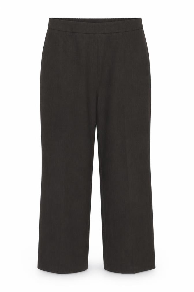 Marks and Spencer Womens Green Viscose Trousers Size 14 Regular Zip