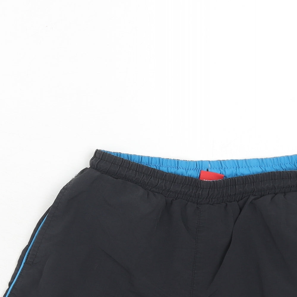 Slazenger Boys Black Nylon Sweat Shorts Size 9-10 Years Regular Drawstring