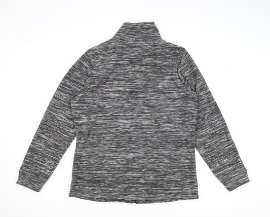 Bonmarché Womens Grey Geometric Jacket Size S Zip