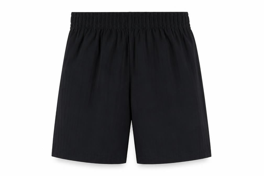 Marks & Spencer Boys Black Polyester Sweat Shorts Size 9-10 Years Regular Drawstring