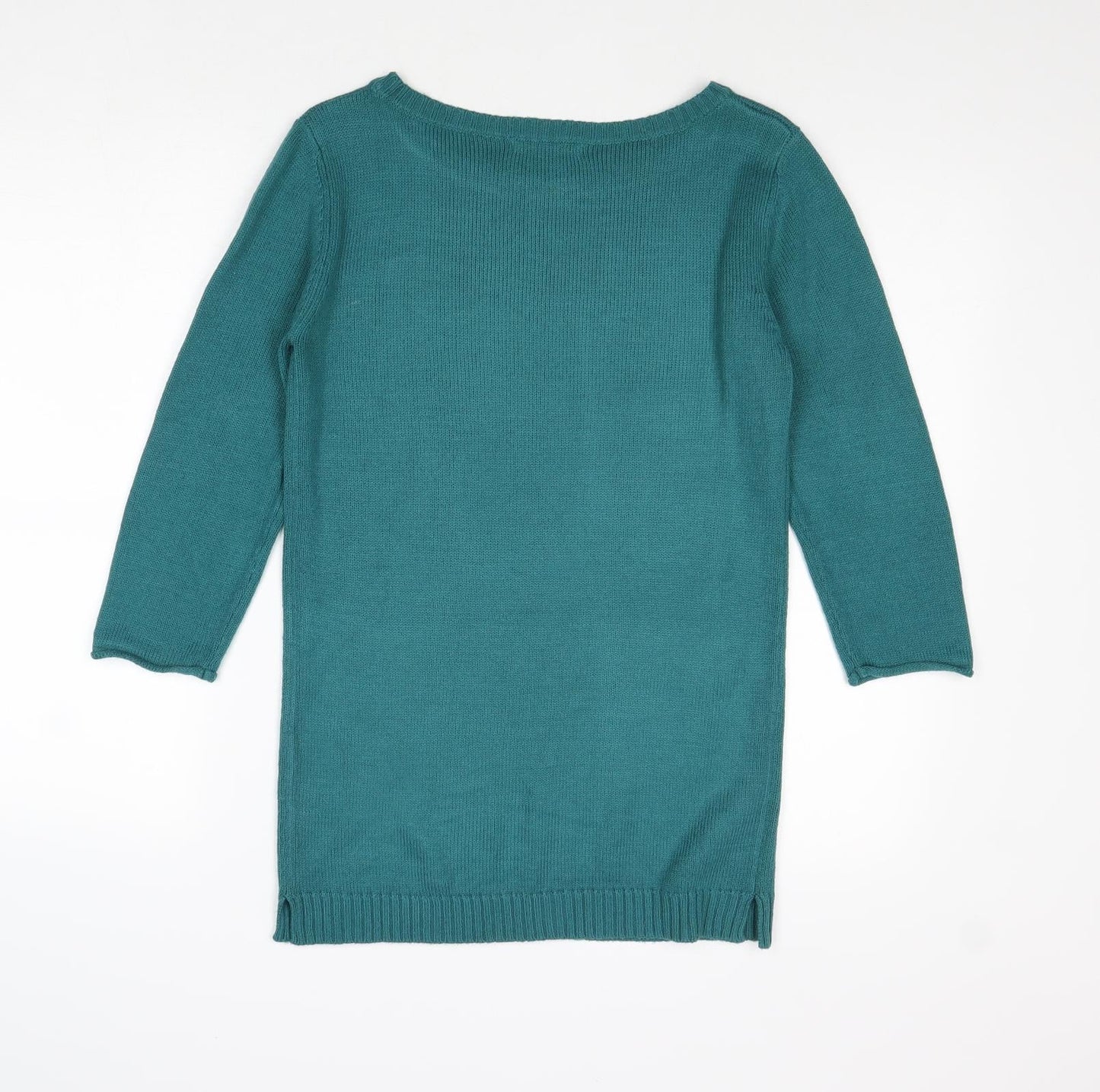 Terranova Womens Blue Round Neck Acrylic Pullover Jumper Size M