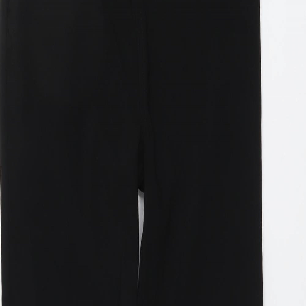 ASOS Womens Black Viscose Trousers Size 8 L29 in Regular Zip