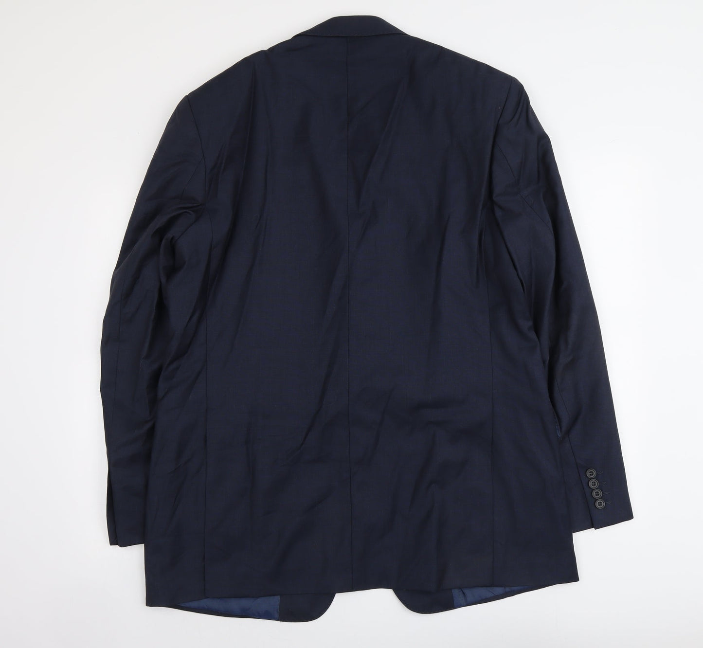Marks and Spencer Mens Blue Wool Jacket Suit Jacket Size L Regular