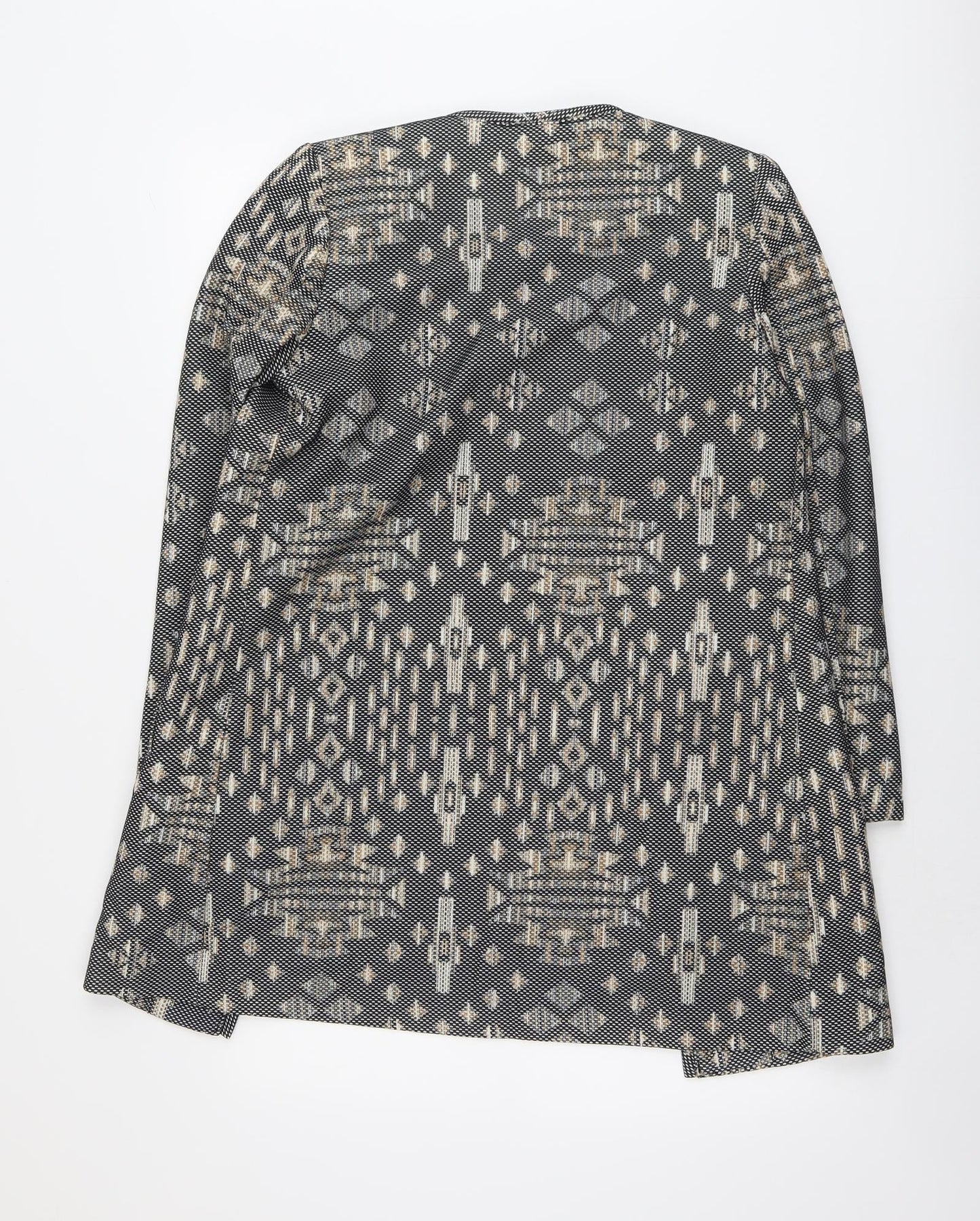H&M Womens Black Geometric Jacket Size 8
