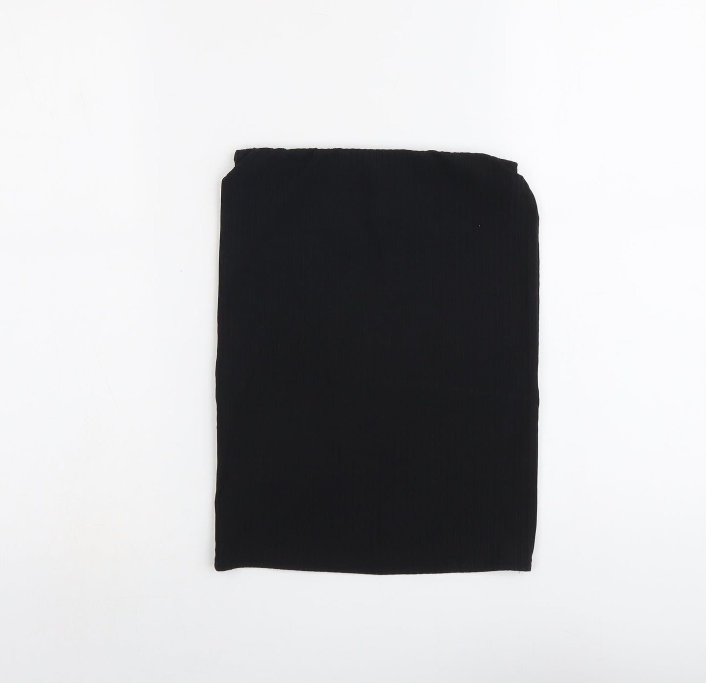 Boohoo Womens Black Polyester Bandage Skirt Size 8