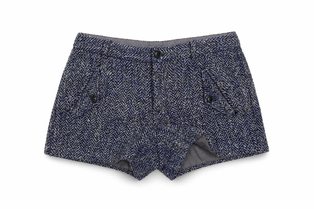 Gap Womens Blue Geometric Polyester Basic Shorts Size 6 L3 in Regular Button