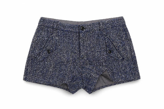 Gap Womens Blue Geometric Polyester Basic Shorts Size 6 L3 in Regular Button