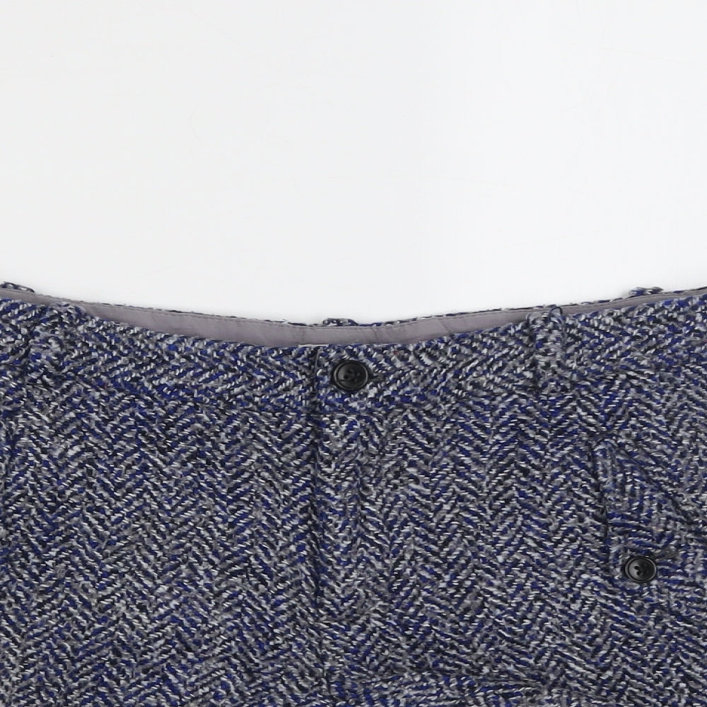 Gap Womens Blue Geometric Polyester Basic Shorts Size 6 L3 in Regular Button