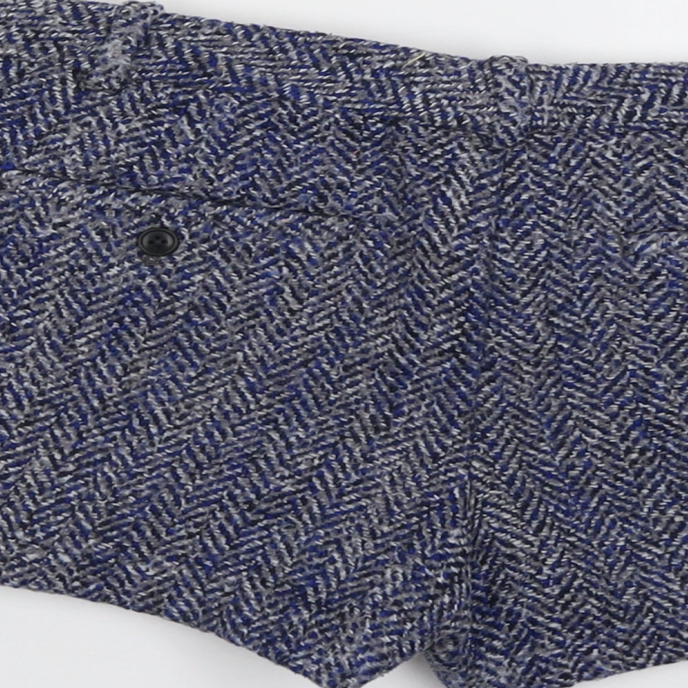 Gap Womens Blue Geometric Polyester Basic Shorts Size 6 L3 in Regular Button