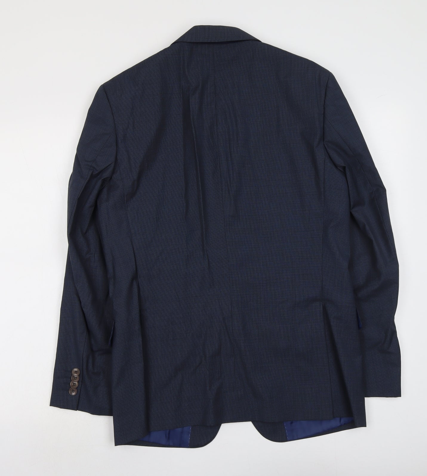 Marks and Spencer Mens Blue Wool Jacket Suit Jacket Size M Regular