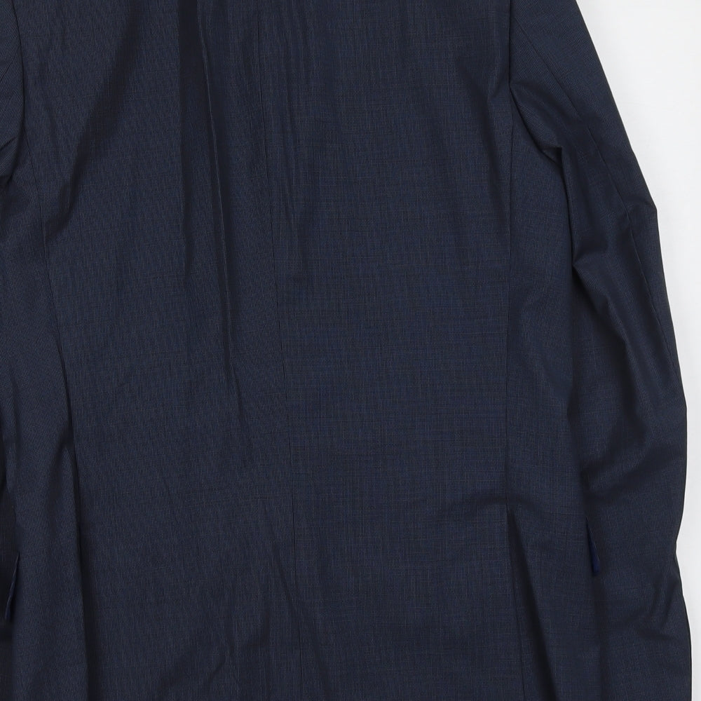 Marks and Spencer Mens Blue Wool Jacket Suit Jacket Size M Regular